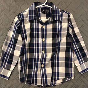 Plaid Nautica button down shirt